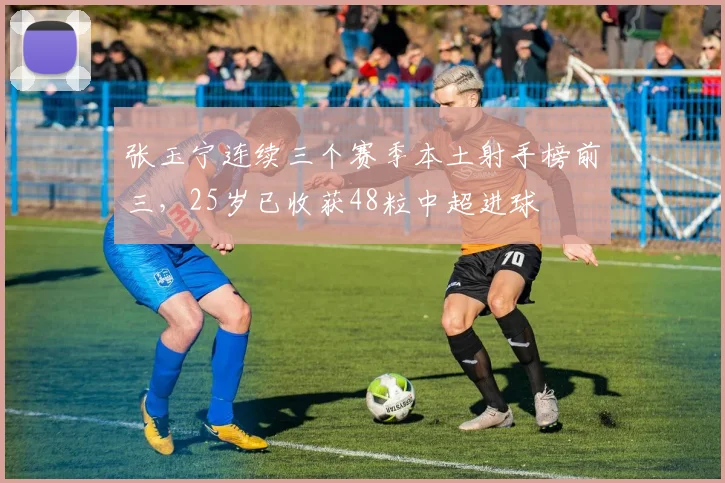 张玉宁连续三个赛季本土射手榜前三，25岁已收获48粒中超进球